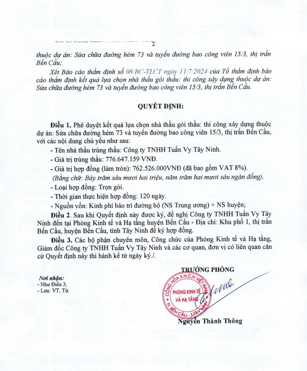Công ty Tuấn Vy Tây Ninh 1 tháng trúng 4 gói thầu xây lắp - Hình 4 Cong ty Tuan Vy Tay Ninh 1 thang trung 4 goi thau xay lap-Hinh-4