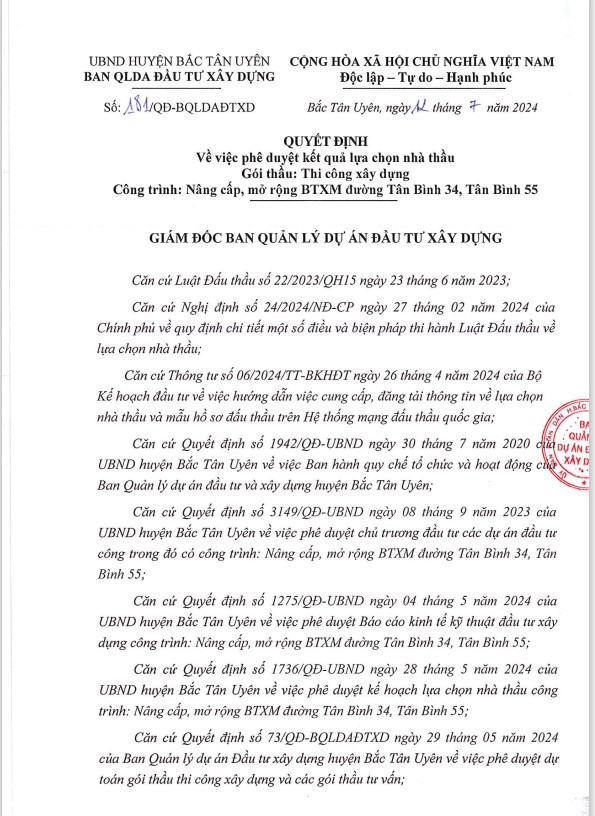 Bình Dương: Công ty Tân Thành trúng 3 gói thầu tại Bắc Tân Uyên Binh Duong: Cong ty Tan Thanh trung 3 goi thau tai Bac Tan Uyen