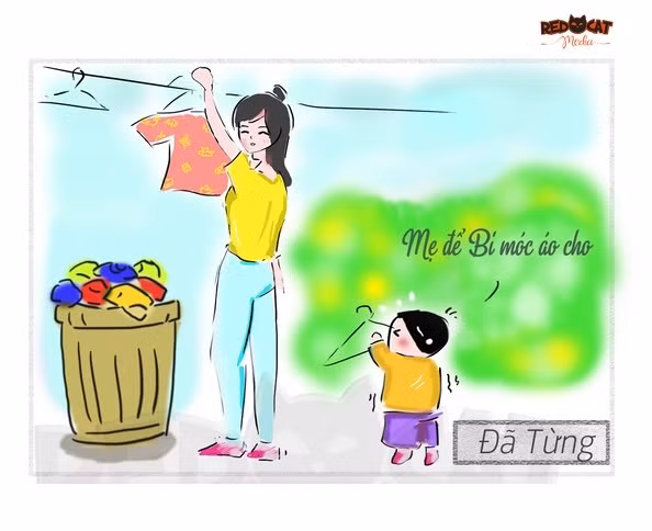 Bộ tranh đặc biệt nói về mẹ con, ngày ấy - bây giờ do công ty truyền thông Red Cat Media phát hành nhân dịp Ngày của mẹ 10/5, mang rất nhiều ý nghĩa về mặt tình cảm, tạo suy ngẫm cho nhiều bạn trẻ.