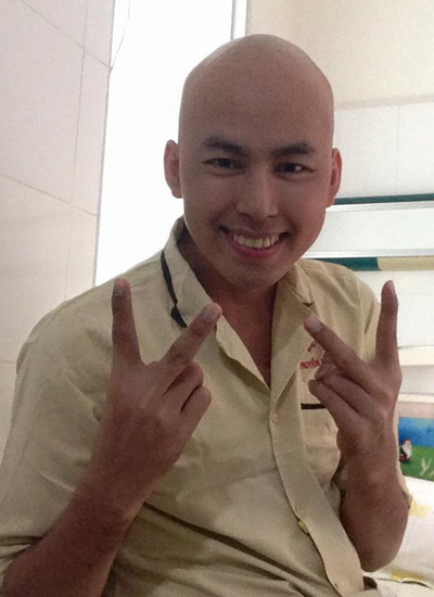 Một trong những hình ảnh cuối cùng của Duy Nhân trước khi qua đời. Ánh mắt, nụ cười, sự lạc quan của người mẫu trẻ vẫn ám ảnh nhiều người thân, những người quan tâm, yêu quý anh.