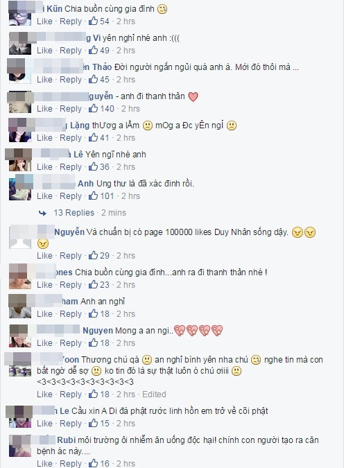 Tuy nhiên do bệnh tình quá nặng, gặp nhiều biến chứng nên dù đã được khuyên ghép tủy nhưng Duy Nhân vẫn không qua khỏi. Ra đi ở tuổi 29, khi sự nghiệp còn đang rộng mở, chàng người mẫu tài năng được rất nhiều người thương xót.