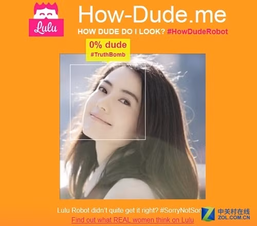 Thử nghiệm với một vài bức ảnh chụp phụ nữ, ứng dụng này cho ra ngay kết quả 0% nam tính. Điều này chắc chắn khiến người sử dụng thêm tin tưởng vào ứng dụng này.