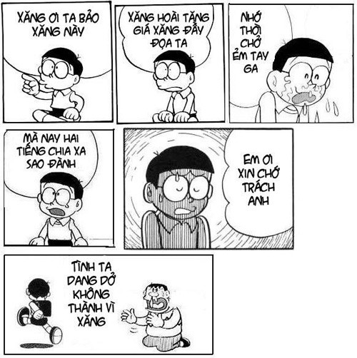 Dân mạng lại tiếp tục gom góp phản ứng của mọi người về việc xăng tăng giá và thể hiện lại trên những bức ảnh chế hài hước, khó đỡ.