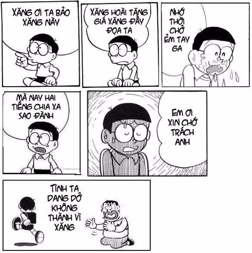 Dân mạng lại tiếp tục gom góp phản ứng của mọi người về việc xăng tăng giá và thể hiện lại trên những bức ảnh chế hài hước, khó đỡ.