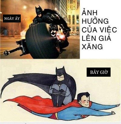 Ảnh hưởng của việc xăng tăng giá qua những bức ảnh chế hài hước.