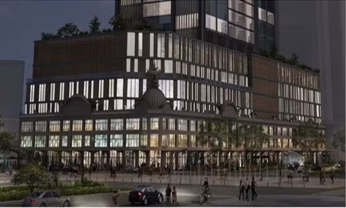 Khoi cong thuong xa TAX moi 40 tang, co san bay truc thang