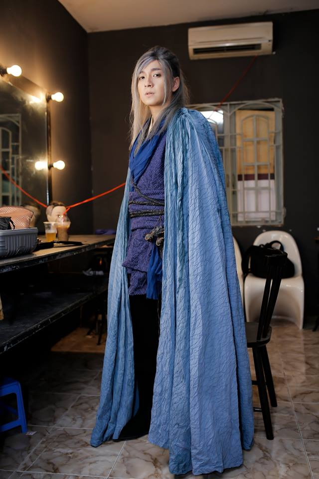 Ngô Kiến Huy chi hẳn 20 triệu cho bộ tóc dài như kiếm hiệp này. Ảnh: we25.