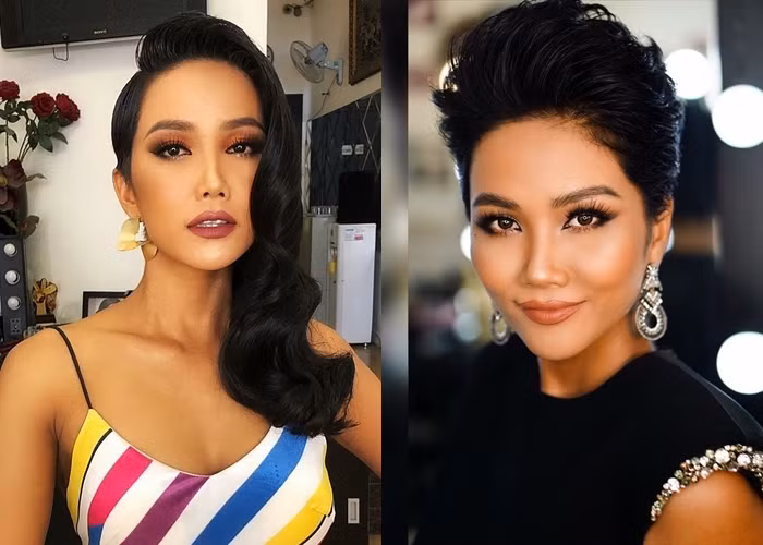 Hoa hậu hoàn vũ Việt Nam H’Hen Niê quá đỗi thân thuộc với khán giả với hình ảnh mái tóc và làn da màu đặc trưng của mình. Ảnh: quiznhe.