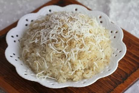 Xôi dừa sợi vừng rang. Nguồn ảnh: Món mon mỗi ngày, địa điểm ăn ngon.