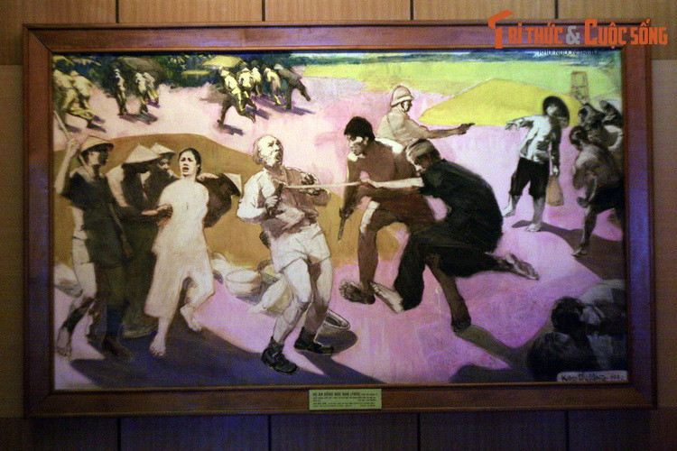 Bức tranh "Vụ án đồn Nọc Nạn", họa sĩ Nguyễn Cao Thương vẽ năm 1990, tái hiện hình ảnh kiên cường và sự hi sinh của người phụ nữ Nam Bộ thời đất nước bị thực dân Pháp đô hộ.