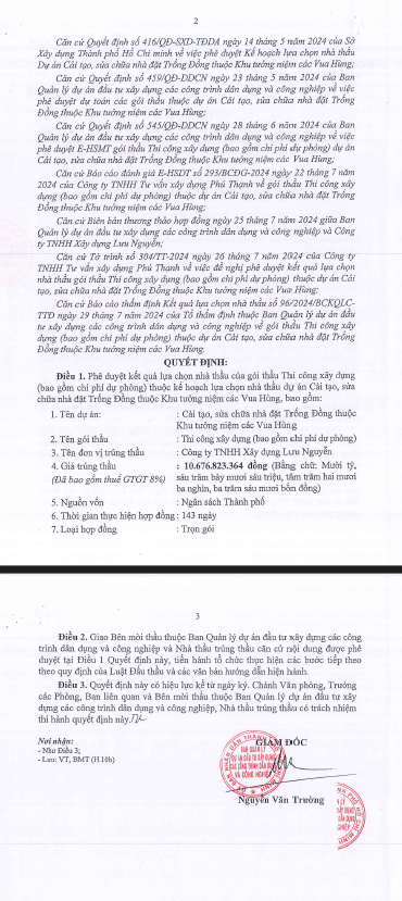 TP. HCM: Goi thau thi cong sua chua nha dat trong dong da co chu