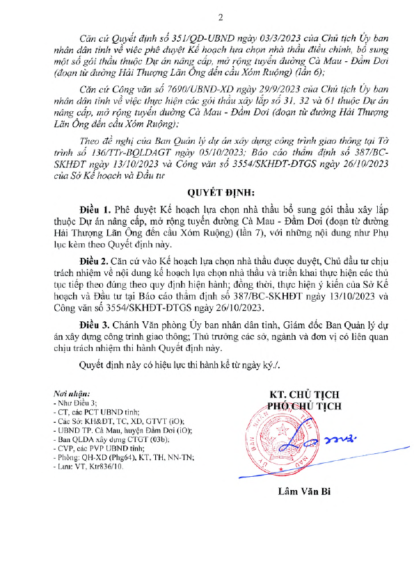 Ca Mau: Lien danh 2 cong ty duoc chi dinh goi thau gan 29 ty-Hinh-2