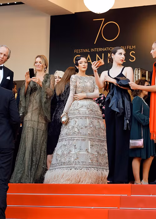 Hình ảnh Lý Nhã Kỳ thướt tha yêu kiều như nàng công chúa bước ra từ truyện cổ tích trên thảm đỏ Cannes khiến người đối diện không thể rời mắt.