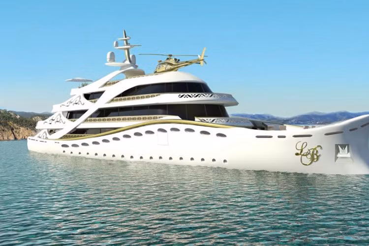 La Belle có 5 tầng và một thang máy để đi từ tầng này đến tầng khác, thêm một bãi đỗ trực thăng (Ảnh: justluxe.com)