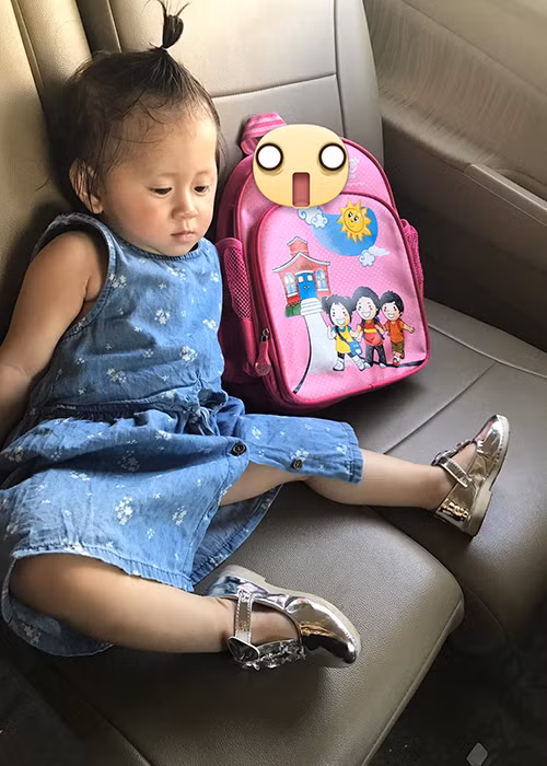 Nữ diễn viên “Hương ga” chia sẻ thiên thần nhỏ của mình rất ngoan ngoãn và nhanh nhẹn. Ảnh: FBNV