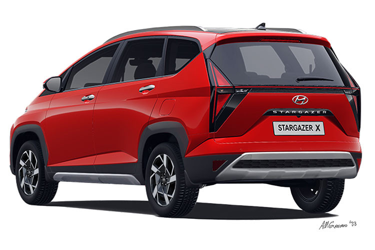 Chẳng bao lâu sau đó, những chiếc xe MPV Hyundai Stargazer X đã liên tục bị bắt gặp khi chạy thử trên đường phố Indonesia. Khi chạy thử, những chiếc MPV này được che kín gần như toàn bộ thân xe. Điều này chứng tỏ Hyundai Stargazer X sẽ sở hữu nhiều chi tiết ngoại thất mới nhằm giúp người dùng phân biệt với bản thường.