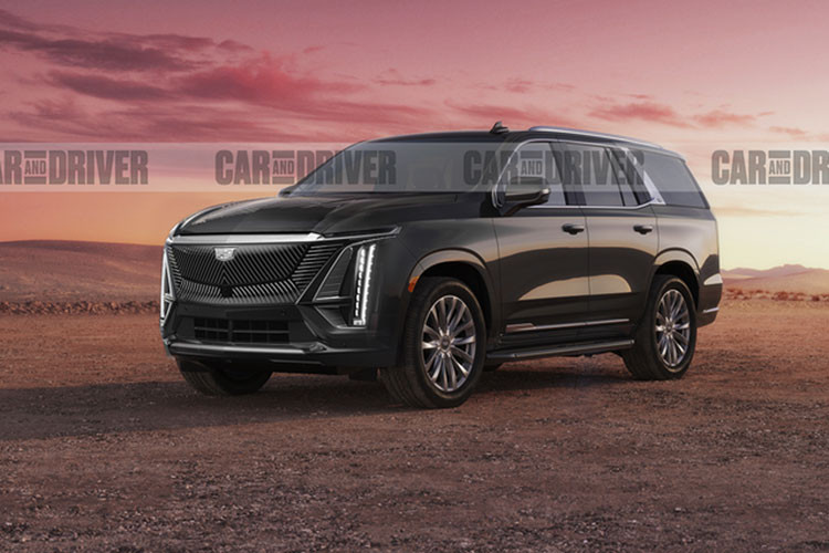Ngoài ra Cadillac Escalade IQ 2024 mới cũng sẽ có cửa sổ trời dạng panorama, bảng đồng hồ màn hình cong lớn hơn Escalade tiêu chuẩn, mâm kích thước 24 inch.