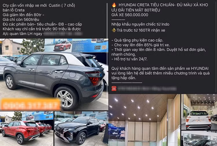 Thậm chí, có đại lý Hyundai chính hãng ở khu vực Tp. HCM còn giảm tiền mặt đến 80 triệu đồng cho Hyundai Creta bản Tiêu chuẩn. Với mức giảm này, bản Tiêu chuẩn của mẫu SUV cỡ B đến từ Hàn Quốc có giá chỉ còn 560 triệu đồng.