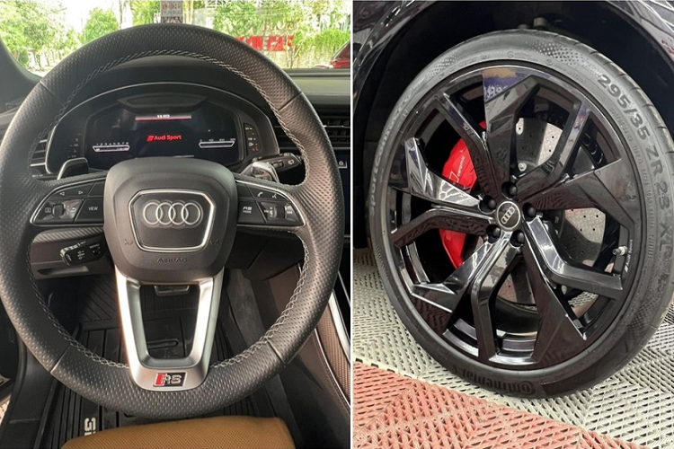 Điểm hấp dẫn nhất của SUV hạng sang Audi RS Q8 chính là nằm bên dưới nắp ca-pô, nơi chứa khối động cơ xăng V8, tăng áp kép, dung tích 4.0 lít, tạo ra công suất tối đa lên tới 591 mã lực và mô-men xoắn cực đại 800 Nm. Xe sử dụng hệ dẫn động 4 bánh toàn thời gian Quattro nổi tiếng đi kèm hộp số tự động 8 cấp tiptronic.