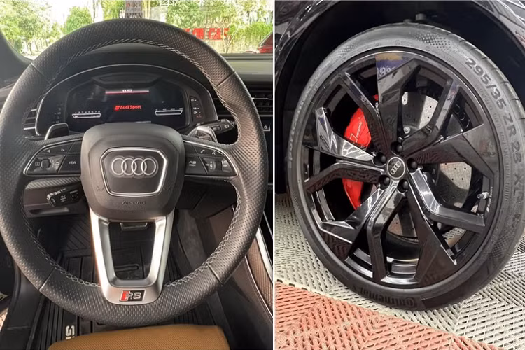 Điểm hấp dẫn nhất của SUV hạng sang Audi RS Q8 chính là nằm bên dưới nắp ca-pô, nơi chứa khối động cơ xăng V8, tăng áp kép, dung tích 4.0 lít, tạo ra công suất tối đa lên tới 591 mã lực và mô-men xoắn cực đại 800 Nm. Xe sử dụng hệ dẫn động 4 bánh toàn thời gian Quattro nổi tiếng đi kèm hộp số tự động 8 cấp tiptronic.