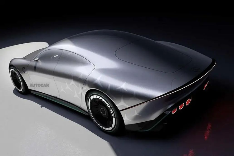 Vision AMG Concept có chiều dài 5.100 mm, dài hơn một chút so với GT 4 cửa Coupe hiện tại và dài hơn 147 mm so với Porsche Taycan. Một yếu tố quan trọng của chiếc sedan mới sẽ là bộ pin. Với mong muốn đảm bảo chiếc xe có độ bám thấp nhất có thể, Mercedes-AMG sẽ dùng bộ pin mỏng dưới sàn, sử dụng cực dương silicon do công ty Sila của Mỹ sản xuất.