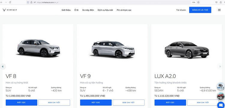 VinFast bat ngo ban lai xe xang LUX A2.0 o Viet Nam?