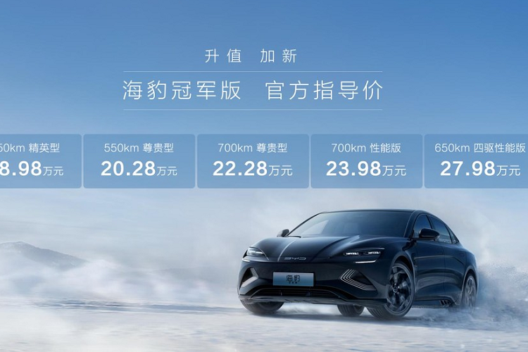 BYD Seal đã bán được hơn 10.000 xe mỗi tháng vào cuối năm 2022, đây là doanh số cực kỳ ấn tượng, tuy nhiên, hãng xe điện hàng đầu của Trung Quốc đã bị ảnh hưởng ở một mức độ nào đó sau đợt giảm giá của Tesla Model 3 và Model Y vào tháng 1. 