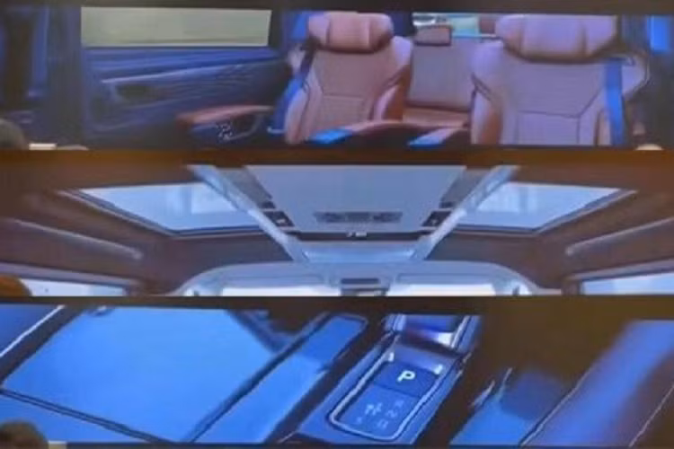 Ghế của bản Executive Lounge dự kiến được bọc bằng chất liệu da thật, giống với xe Lexus. Ngay cả tapi cửa cũng được bọc da và khâu hình quả trám, tương tự Lexus LS.