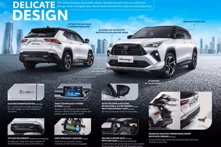 Nằm bên dưới nắp ca-pô của Toyota Yaris Cross 2023 sẽ là 2 tùy chọn động cơ. Đầu tiên là động cơ xăng có mã 2NR-VE với 4 xi-lanh, dung tích 1.5L, sản sinh công suất tối đa 105 mã lực và mô-men xoắn cực đại 138 Nm. Động cơ kết hợp với hộp số sàn 5 cấp hoặc hộp số tự động biến thiên vô cấp CVT.