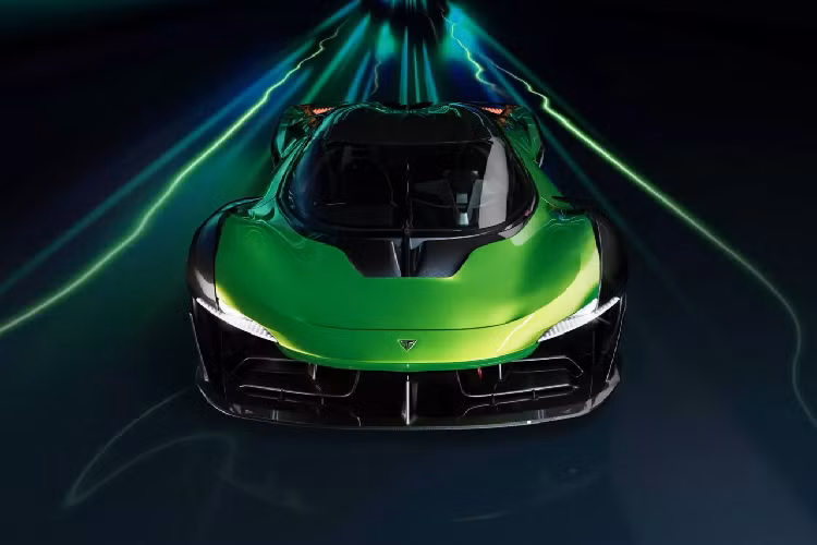 Tiếp đến là Aeon E (viết tắt của chữ electric – điện), tự hào với công suất đáng kinh ngạc lên đến 2.500 mã lực (1.864 kW) do 4 mô-tơ điện đem lại. Chiếc xe được cho là có khối lượng 1.600 kg, dẫn đến tỷ lệ công suất trên khối lượng là 1,7:1 cũng rất đáng nể.