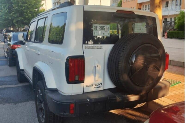 Mặc dù hình ảnh chỉ lộ mặt bên và phía sau, nhưng có thể thấy rằng logo PHEV đã được thêm vào bên dưới dòng chữ Tank 300 cùng với dòng chữ "Great Wall Tank Off-Road" trên đứng đầu, điều này cũng đã để lại dấu hiệu nhận biết rất rõ ràng. 