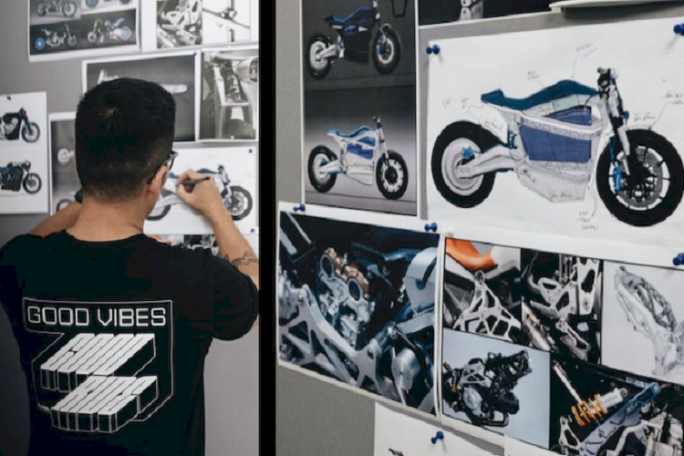 Để chiếc xe môtô NU-E chạy điện có độ hoàn thiện và đạt chất lượng ở mức cao nhất, NUEN đã sử dụng rất nhiều trang bị “hàng hiệu”. Đầu tiên là cặp phuộc trước đến từ thương hiệu K-Tech Suspension đi kèm cụm chảng ba CNC. Mâm xe 17inch lấy từ Triumph Trident 660. Gắp sau Yamaha R1 được tùy biến lại, kết hợp với giảm xóc sau EMC.