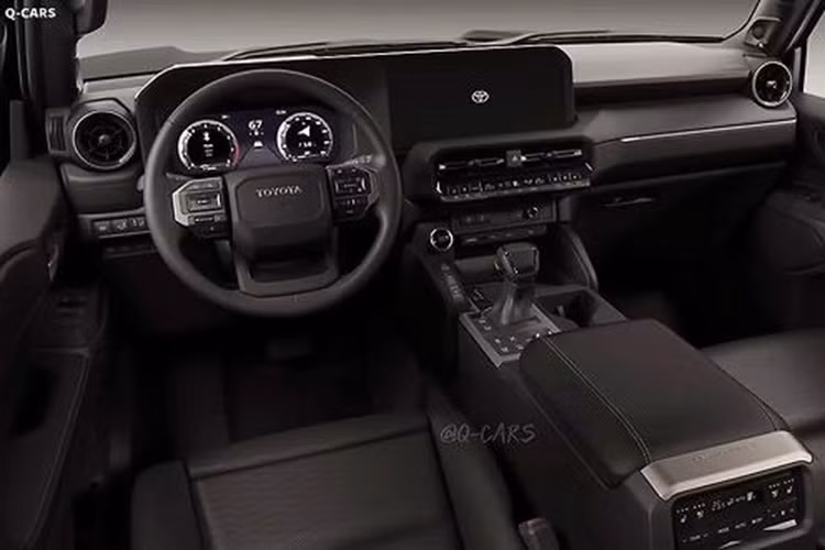 Với việc sử dụng nền tảng TNGA-F mới, mẫu xe SUV Toyota Fortuner 2024 sẽ có kích thước lớn hơn, nhờ vậy mà không gian nội thất cũng rộng rãi và thoải mái hơn. Bên cạnh đó, chiếc xe đang được kỳ vọng sẽ có cửa sổ trời cùng hệ thống hỗ trợ lái xe nâng cao ADAS.