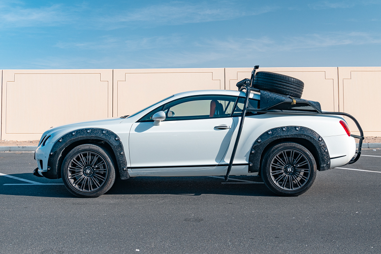 Ngoại hình xe được làm hầm hố và cơ bắp nhờ vào các ốp vòm bánh xe được làm to bản với chất liệu sợi carbon đúc. Các chi tiết cố định vào thân xe bởi đinh tán cũng tăng thêm phần dữ dằn cho xe.