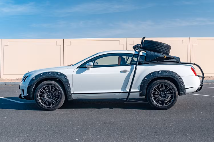 Ngoại hình xe được làm hầm hố và cơ bắp nhờ vào các ốp vòm bánh xe được làm to bản với chất liệu sợi carbon đúc. Các chi tiết cố định vào thân xe bởi đinh tán cũng tăng thêm phần dữ dằn cho xe.