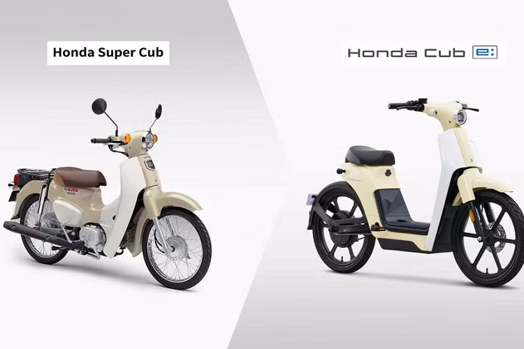 Honda Cub e: sở hữu vành đúc có kích thước lớn hơn những mẫu xe máy điện thông thường khác, cụ thể là 17 inch. Đây chẳng những là nét thiết kế đặc trưng của dòng Honda Super Cub mà còn có tác dụng tăng khả năng đánh lái cho người điều khiển. Bánh trước của xe đi kèm với phanh đĩa trong khi phía sau là phanh tang trống.