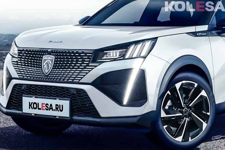 Cụm đèn pha của mẫu xe SUV Peugeot 2008 2024 mới được đặt nối liền với mặt ca lăng, thiết kế ấn tượng với dải đèn định vị LED hình móng vuốt sư tử đặc trưng. Trong khi đó, đèn hậu được chỉnh sửa nhỏ ở giao diện bóng đèn chính, cản sau loại bỏ đi phần nẹp mạ crom.