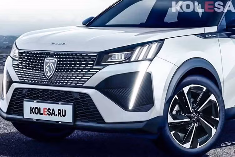 Cụm đèn pha của mẫu xe SUV Peugeot 2008 2024 mới được đặt nối liền với mặt ca lăng, thiết kế ấn tượng với dải đèn định vị LED hình móng vuốt sư tử đặc trưng. Trong khi đó, đèn hậu được chỉnh sửa nhỏ ở giao diện bóng đèn chính, cản sau loại bỏ đi phần nẹp mạ crom.