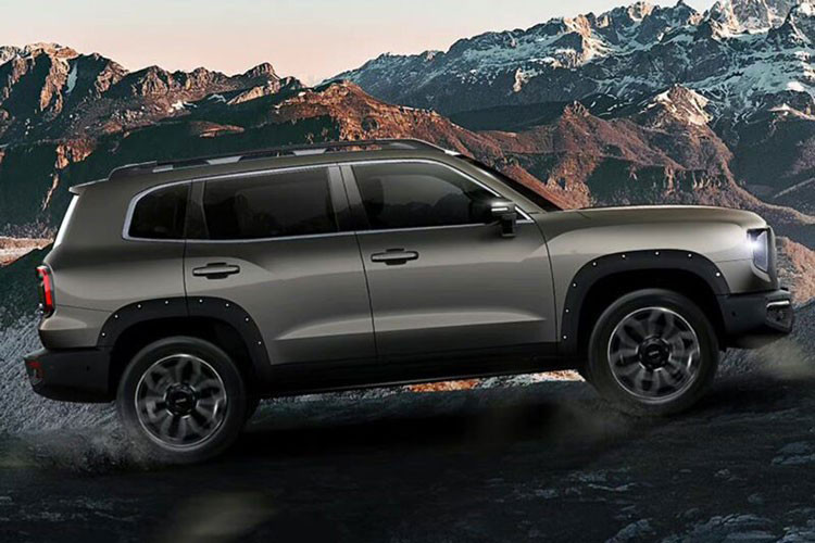 Thiết kế đuôi xe Haval Big Dog bản nâng cấp giữa vòng đời vẫn đầy chất hoang dã, tấm bảo vệ phía dưới màu bạc trông rất hầm hố, đồng thời cụm đèn hậu là một trong những thiết kế mang tính biểu tượng của Haval Dog, khá dễ nhận ra khi được thắp sáng.