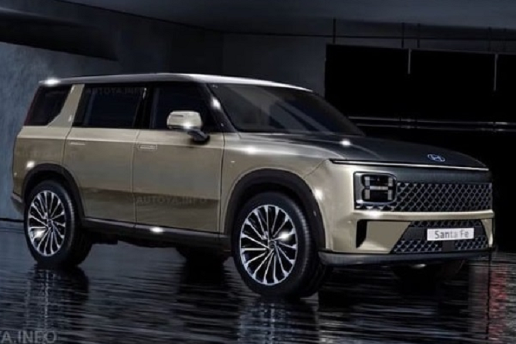 Nội thất của SantaFe thế hệ mới mới cũng được làm lại hoàn toàn. Những hình ảnh từng rò rỉ chó thấy phong cách thiết kế sử dụng các đường thẳng và hình hộp, ví dụ như tappi cửa, ô cửa kính hay ghế ngồi.