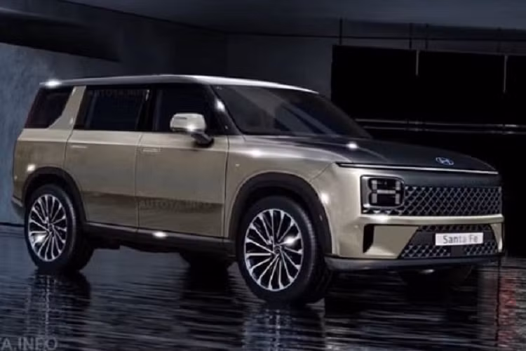 Nội thất của SantaFe thế hệ mới mới cũng được làm lại hoàn toàn. Những hình ảnh từng rò rỉ chó thấy phong cách thiết kế sử dụng các đường thẳng và hình hộp, ví dụ như tappi cửa, ô cửa kính hay ghế ngồi.