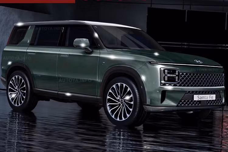 Khu vực cụm điều khiển trung tâm được thiết kế 2 màu cũng có nhiều chi tiết giống với Grandeur. Về hệ truyền động, nhiều thông tin đồn đoán cho rằng, Hyundai SantaFe 2024 vẫn sẽ có ít nhất 4 tùy chọn động cơ gồm xăng, dầu, hybrid và hybrid sạc điện.