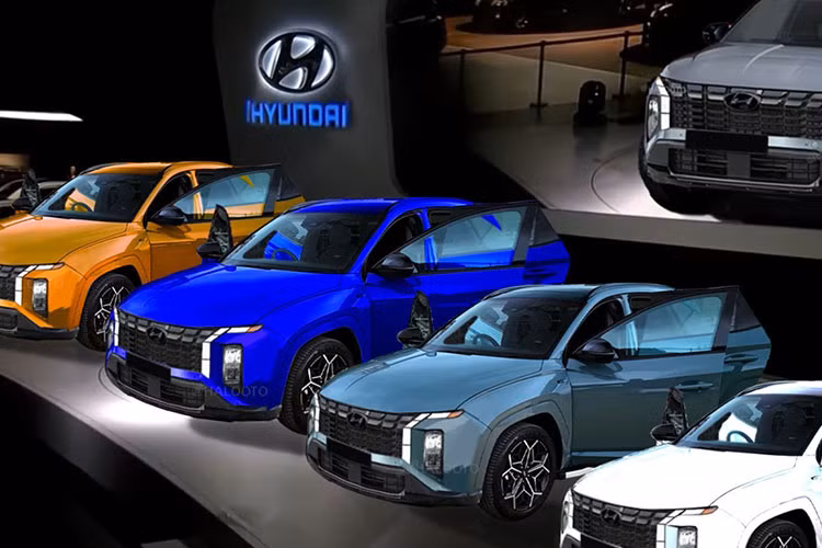 Theo những hình ảnh quan sát cho thấy, nhà sản xuất ôtô Hàn Quốc đã nguỵ trang cho chiếc SUV facelift 2024 của Hyundai Tucson rất kỹ càng, thông thường bản facelift chỉ ngụy trang các khu vực được thay mới.