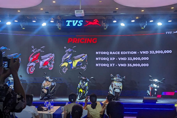 Xe may gia re TVS Motor tu 25 trieu tai Viet Nam, canh tranh Honda