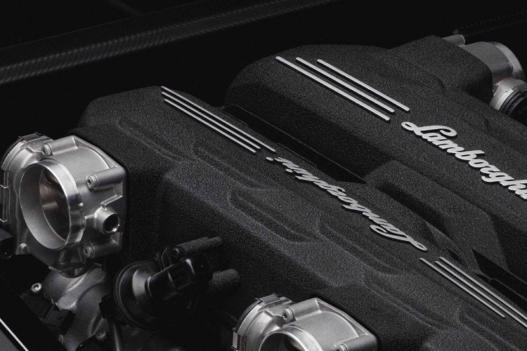Với trọng lượng 218 kg (481 pound), Lamborghini cho biết động cơ mới nhẹ hơn 16 kg (37 pound) so với động cơ V-12 của Aventador, trong khi công suất của nó tăng lên 814 mã lực tại 9.250 vòng/phút và thậm chí với gói nâng cấp có thể lên đến 9.500 vòng/phút. Mô-men xoắn cực đại 725 Nm (535 lb-ft) tại 6.750 vòng/phút.