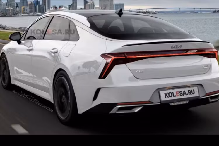 Hồi đầu năm nay, hình ảnh chạy thử của mẫu xe sedan Kia K5 2024 đã được giới truyền thông Hàn Quốc đăng tải và dựa trên những thông tin rò rỉ thu thập được, trang Kolesa.ru đã dựng lên bản phác họa của mẫu xe mới