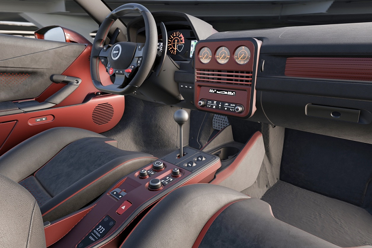 Ống xả kép, bộ khuếch tán lớn và cánh lướt gió một mảnh tạo nên hình dáng huyền thoại và mang đến cho dự án 273 Potenza chất hiện đại.