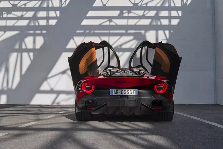 Hệ thống treo được gắn vào khung chữ H và khung gầm liền khối bằng sợi carbon, đảm bảo độ nhẹ và chắc chắn. Phần nóc xe được làm từ sợi carbon và bộ nâng đỡ cửa mở cánh bướm cổ điển bằng nhôm. Để giữ trọng lượng ở mức thấp nhất có thể, khung cửa sổ được làm bằng sợi carbon và các tấm thân xe được làm bằng nhựa polycarbonate.