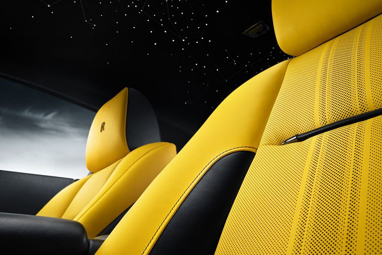 Các cửa khoang hành khách trên Black Arrow được lát Gỗ Black Wood open-pore, theo một thiết kế vô cùng phức tạp, bao gồm hơn 320 mảnh khảm đa chiều, được cắt laze nhằm mô phỏng bề mặt nứt nẻ của Bonneville Salt Flats. Thiết kế đặc biệt này cũng được áp dụng cho bảng điều khiển ngăn cách hai ghế phía sau.