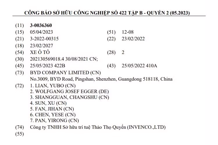 Thuộc dòng sản phẩm Warship, lấy cảm hứng từ các loại chiến hạm, của BYD, Destroyer 05 hiện đã được bán ra ở thị trường Trung Quốc. Ra mắt trong triển lãm Ô tô Quảng Châu 2021, BYD Destroyer 05 là sedan hạng C với chiều dài 4.780 mm, chiều rộng 1.837 mm, chiều cao 1.495 mm và chiều dài cơ sở 2.718 mm.